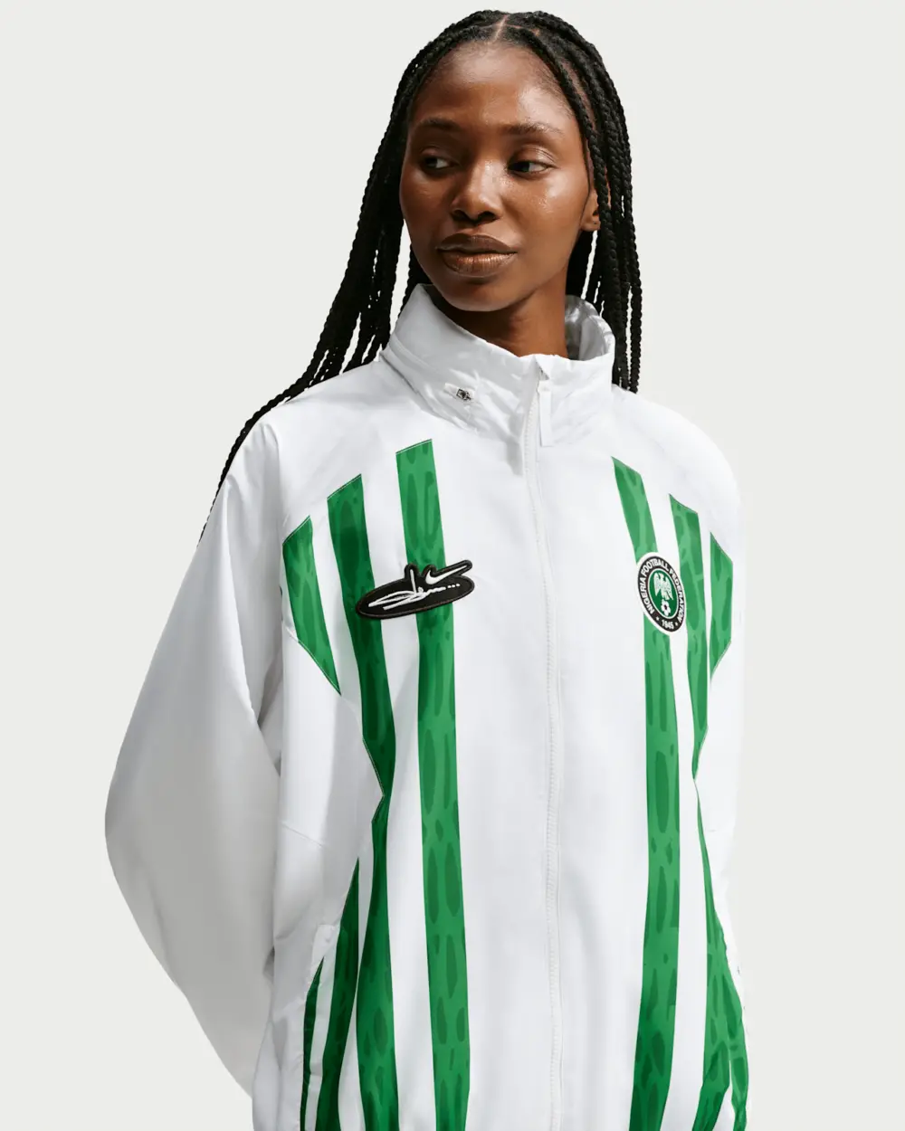 Áo Nike Nigeria x Slawn Lightweight Jacket IU7644-100 - Ảnh 2