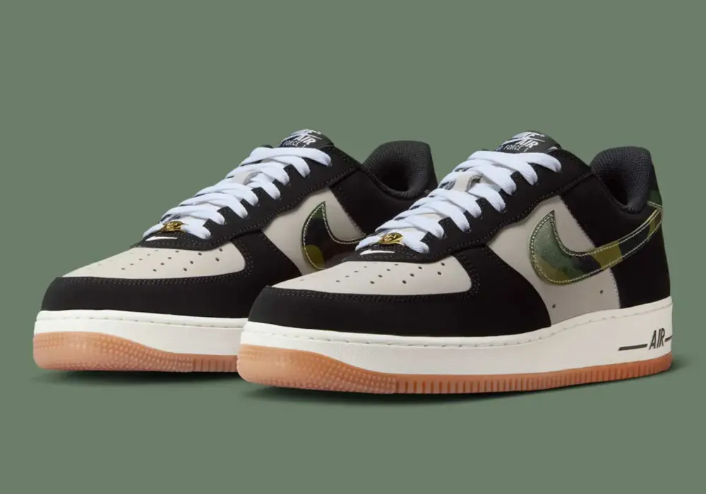 Alternative view of Giày Nike Air Force 1 Low '07 LV8 'Black Patent' HQ1967-100