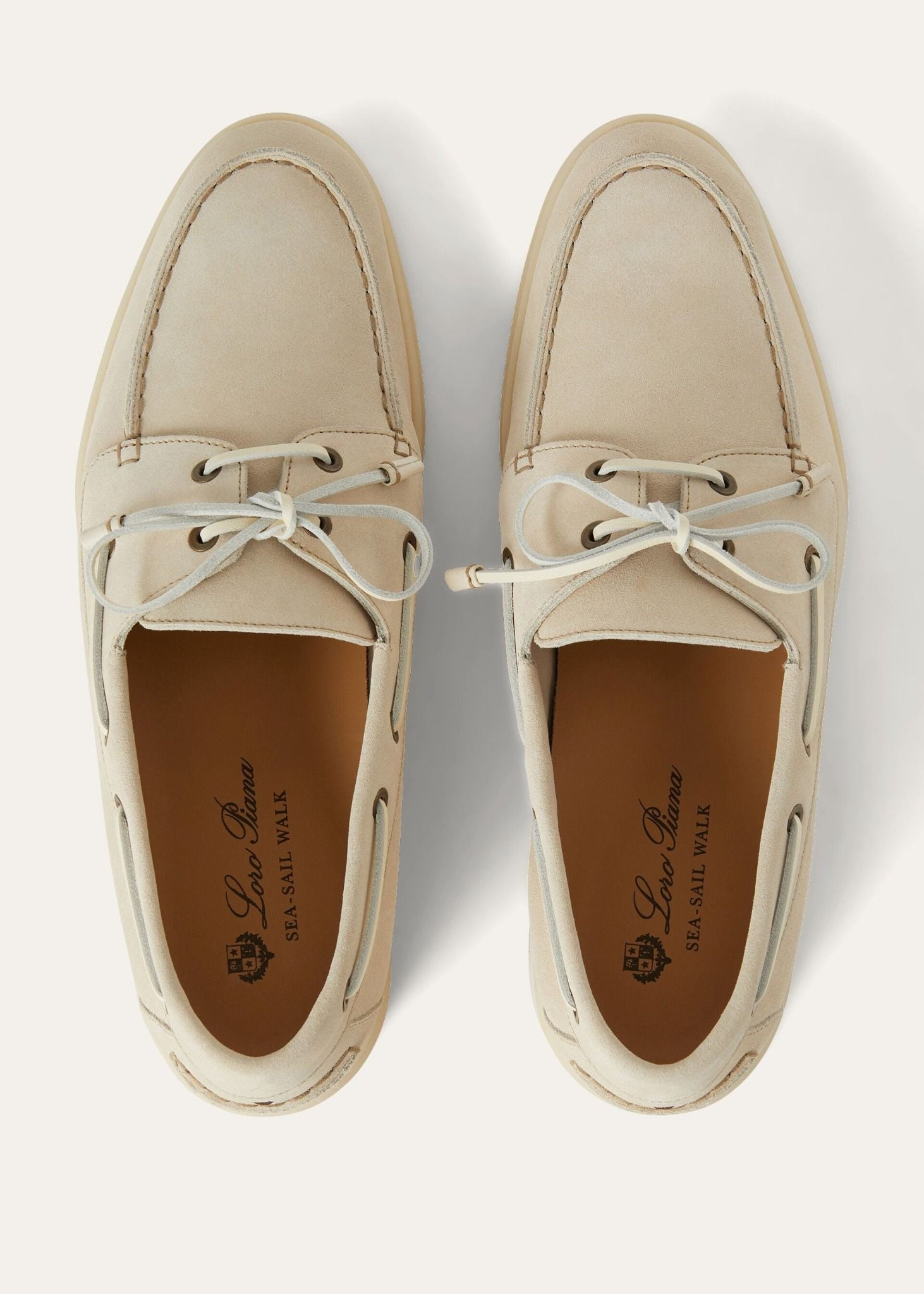 Alternative view of Giày Loro Piana Sea-Sail Walk Loafers 'Ecru' FAN1317-A879