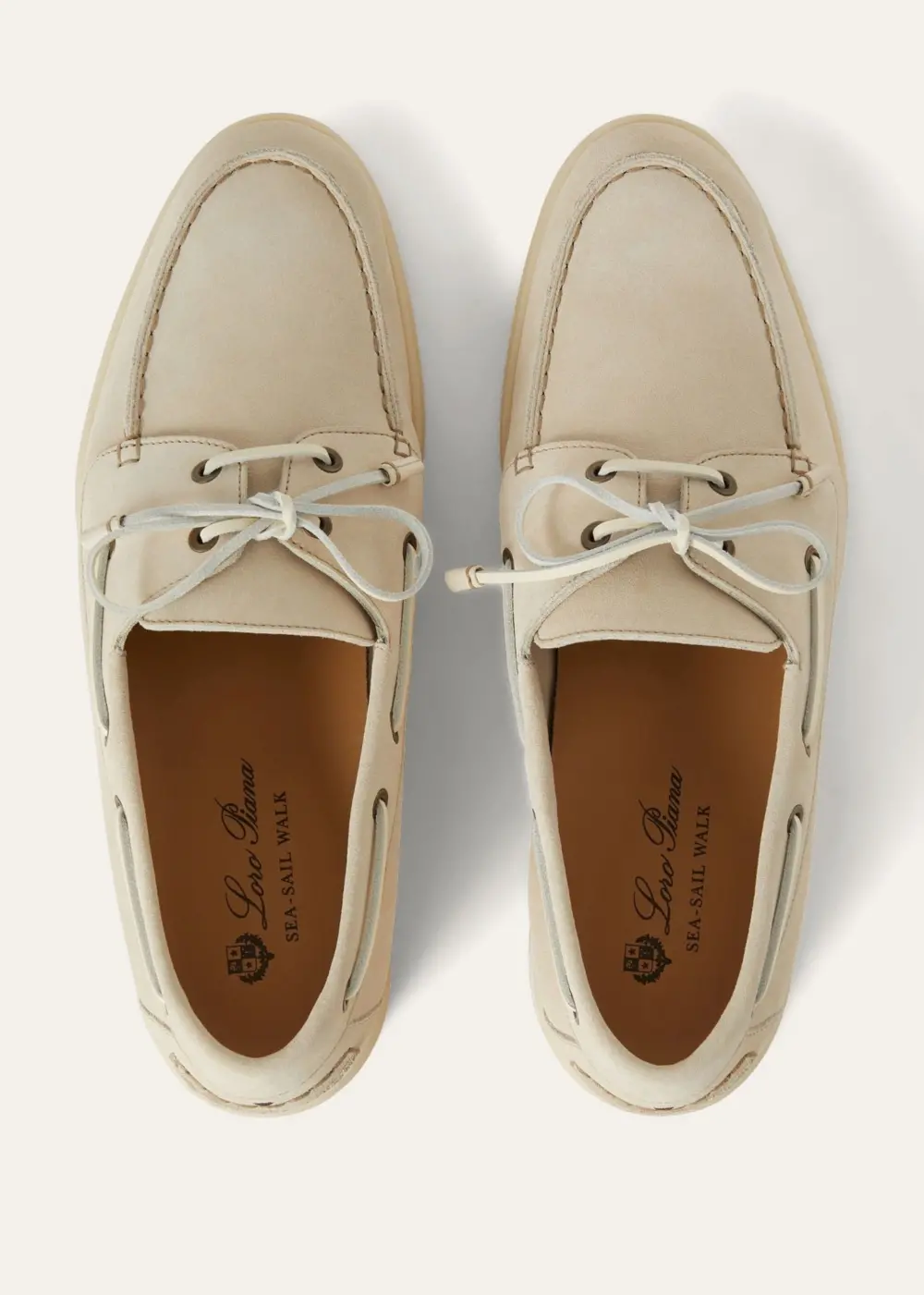 Alternative view of Giày Loro Piana Sea-Sail Walk Loafers 'Ecru' FAN1317-A879