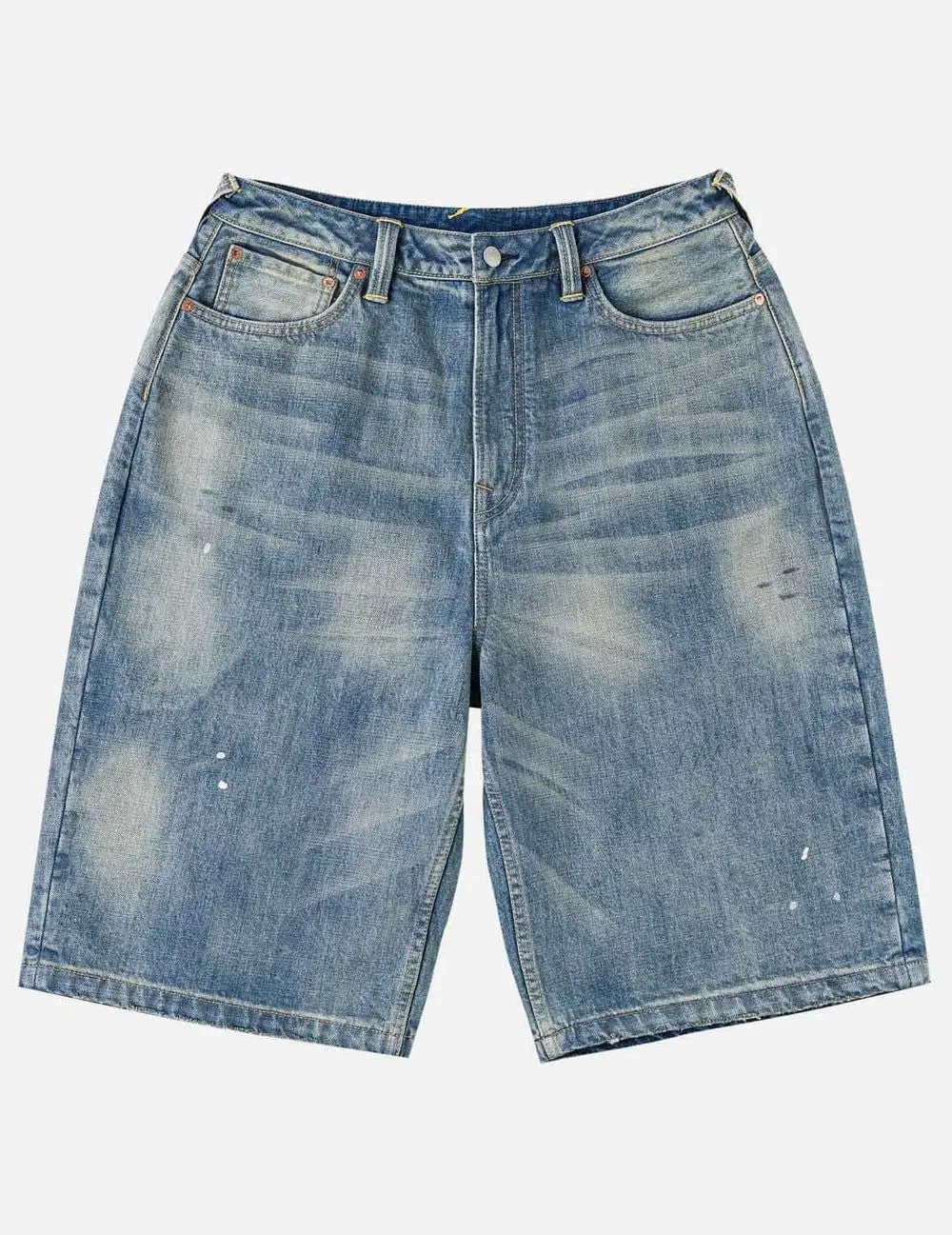 Quần Evisu Ink-Splash Seagull Jorts 'Indigo' 2ESEJM6DS6151RXDN - Ảnh 5