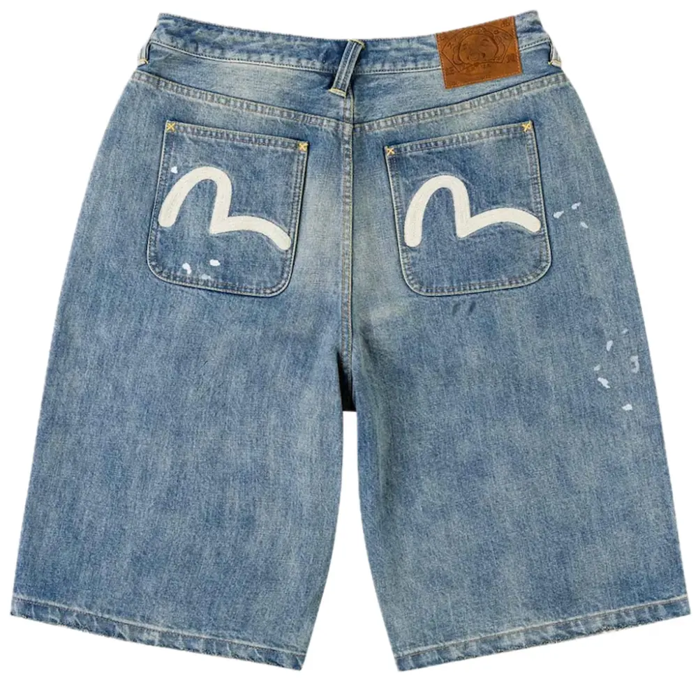 Quần Evisu Ink-Splash Seagull Jorts 'Indigo' 2ESEJM6DS6151RXDN
