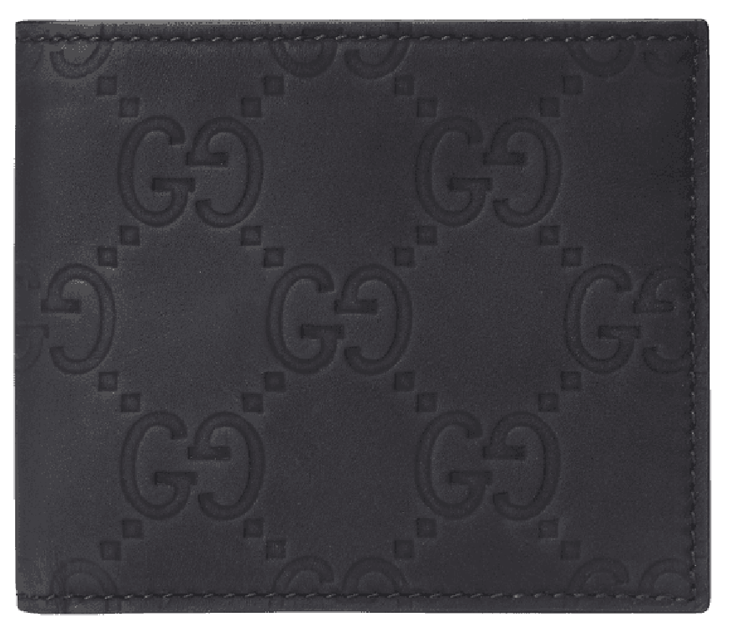 Ví Gucci GG Rubber-effect Bi-fold Wallet 'Black' 771309-AAC0L-1000