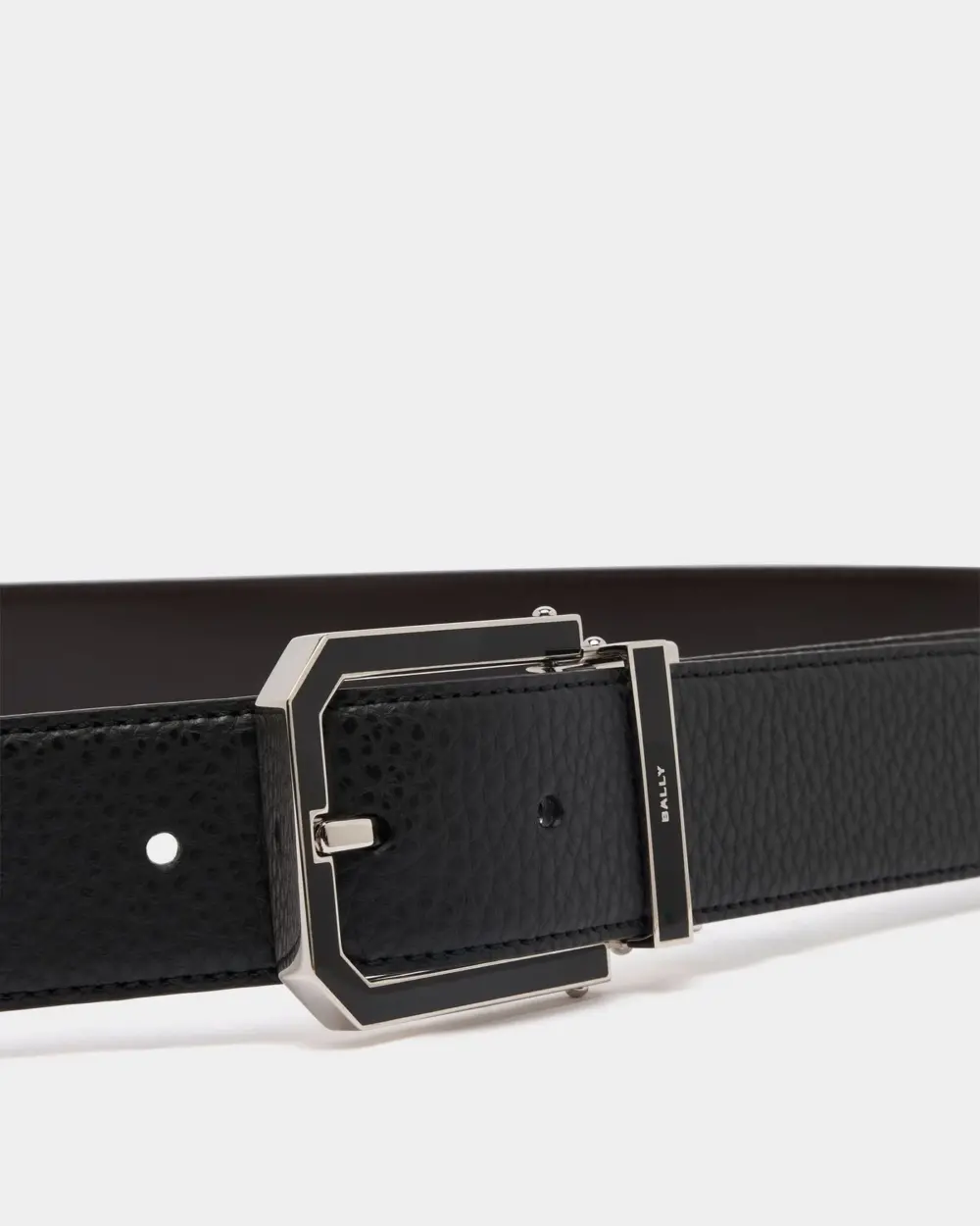 Thắt Lưng Bally Beryl Reversible Belt 'Black' 6311841 - Ảnh 3
