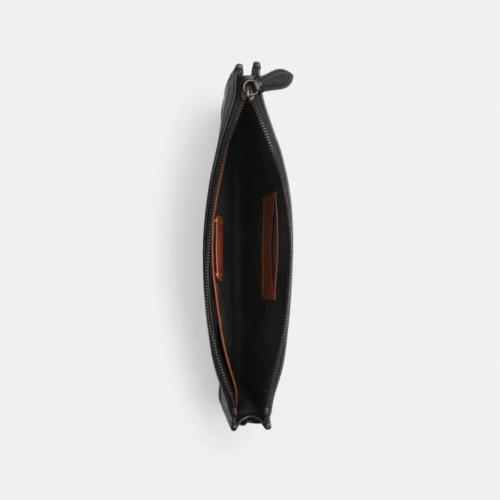 Túi Coach Charter Pouch 'Black' CR787-BLK - Ảnh 3