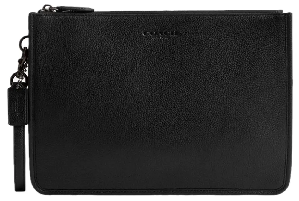 Túi Coach Charter Pouch 'Black' CR787-BLK
