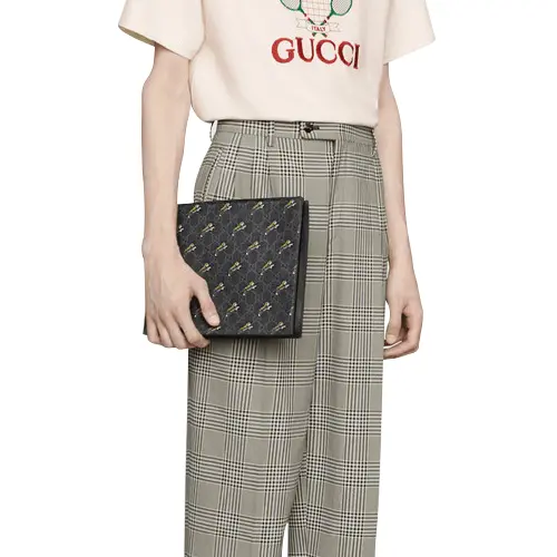 Túi Gucci Handbag Tiger Monogram 'Black' 575136-G2BAN-1087 - Ảnh 3