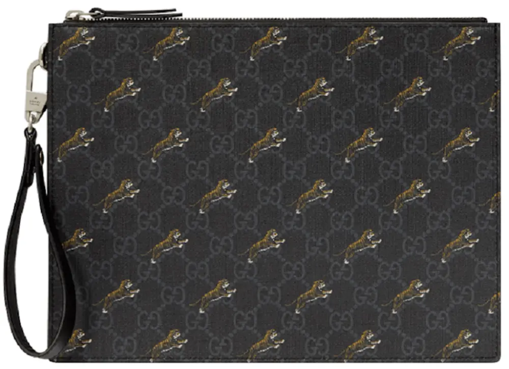 Túi Gucci Handbag Tiger Monogram 'Black' 575136-G2BAN-1087