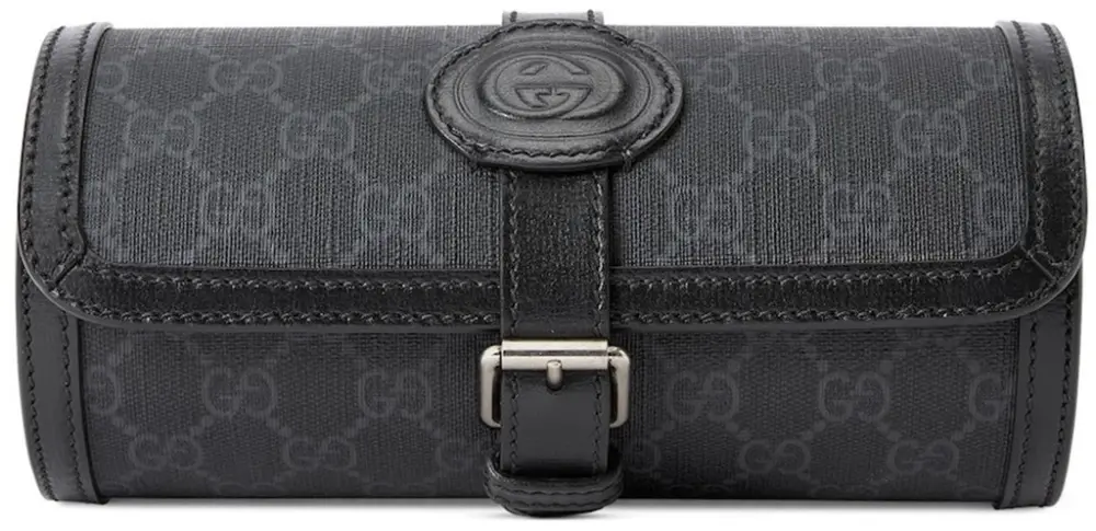Túi Gucci Leather Watch Bag 'Black' 752464-92TCN-1000