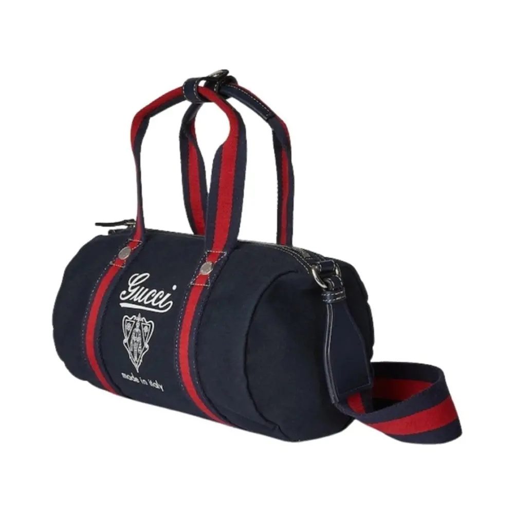 Túi Gucci Small Printed Canvas Duffle Bag 'Blue' 816865-FAD78-4044 - Ảnh 3