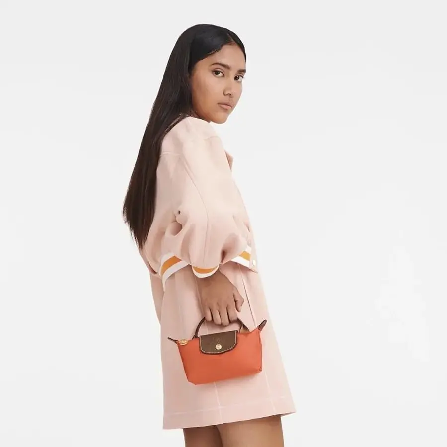 Alternative view of Túi Longchamp Le Pliage Original Pouch 'Orange' 34175089P85