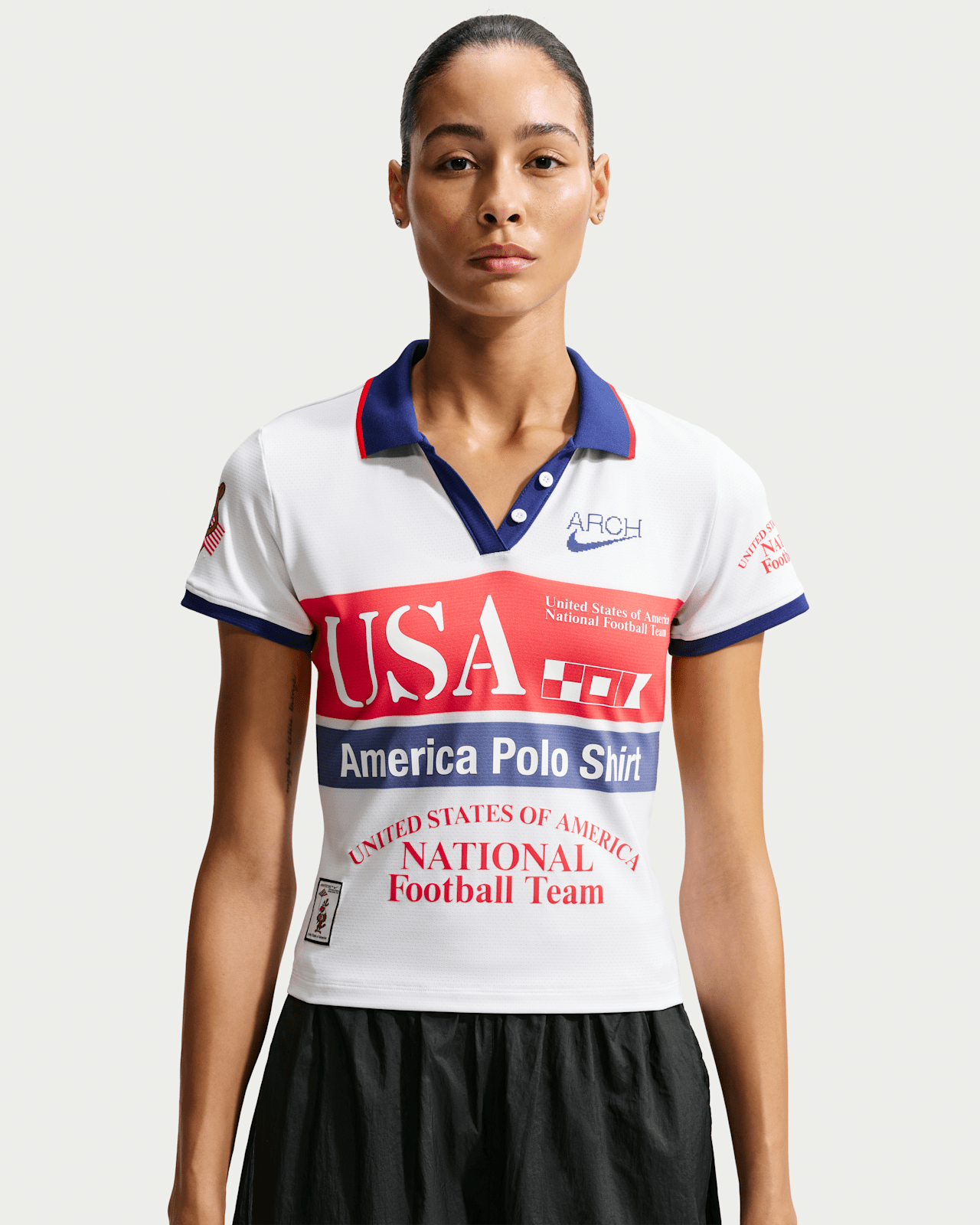 Áo Nike USA x VAA Polo 'White' IM3986-100 - Ảnh 5