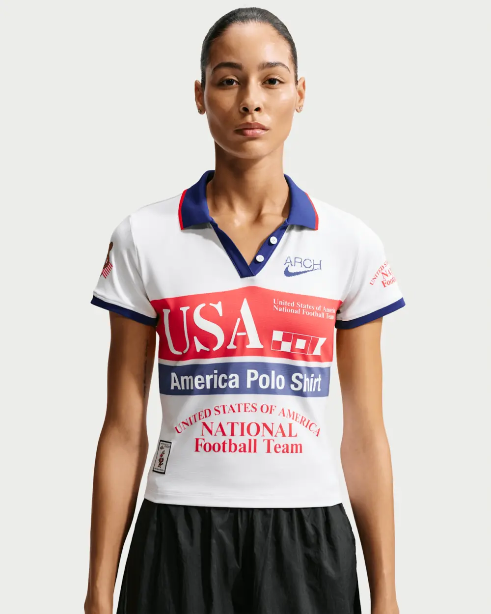 Áo Nike USA x VAA Polo 'White' IM3986-100 - Ảnh 5