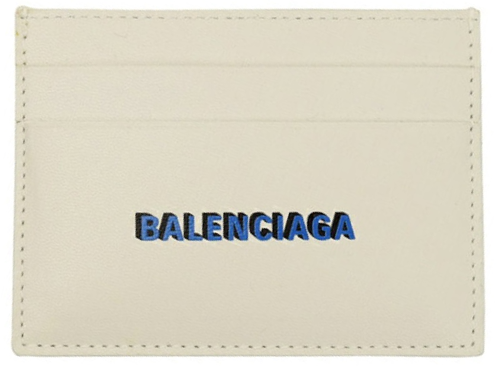 Ví Balenciaga Leather Card Holder 'Beige' 5943091L3739064
