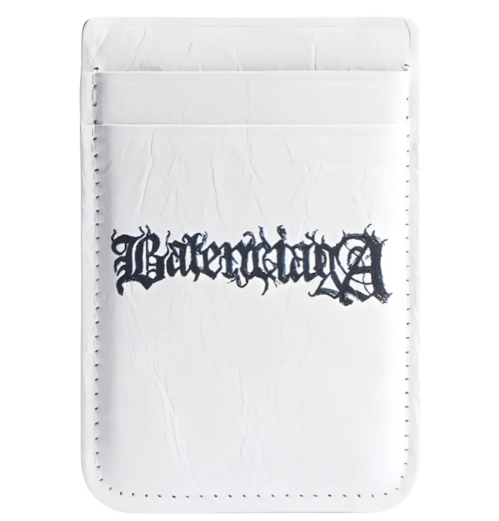 Ví Balenciaga Leather Card Holder 'White' 6758352AAX89060