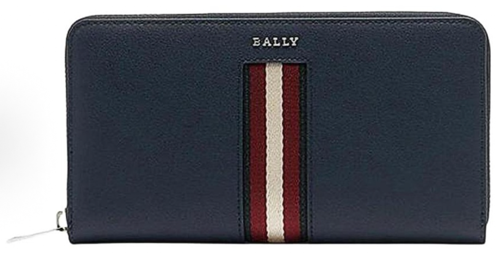 Ví Bally Logo Long Wallet 'Navy' 6310123