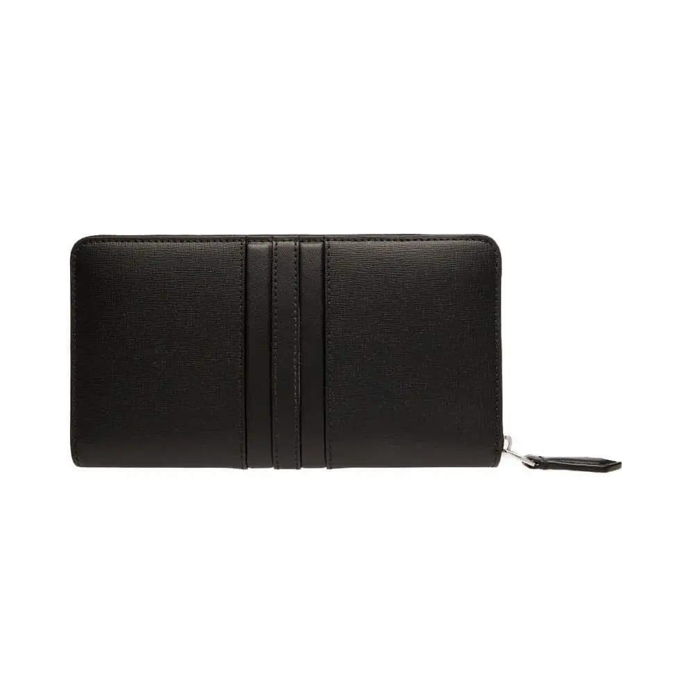 Ví Bally Mythos Zip Around Recycled Leather Wallet 'Black' 6308493 - Ảnh 4