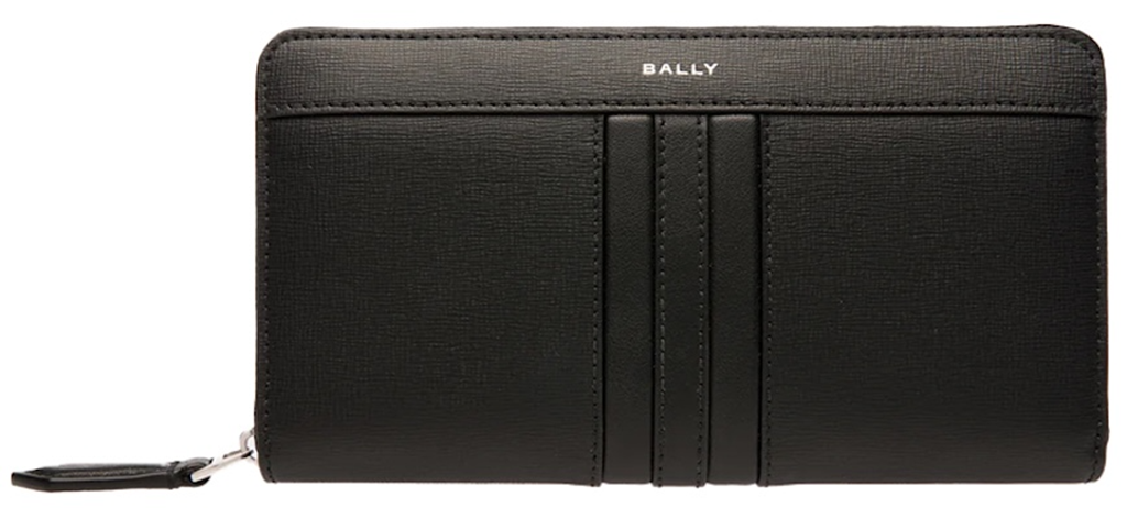 Ví Bally Mythos Zip Around Recycled Leather Wallet 'Black' 6308493