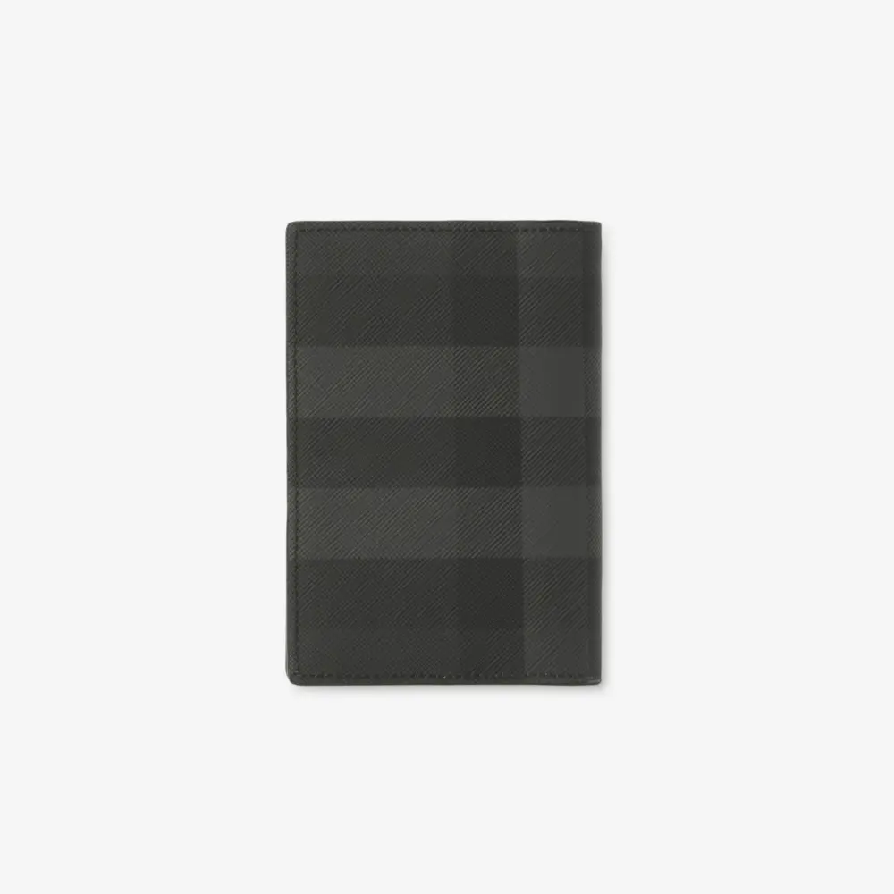 Alternative view of Ví Burberry Check Passport Holder 'Grey' 80732781