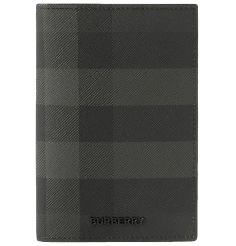 Ví Burberry Check Passport Holder 'Grey' 80732781