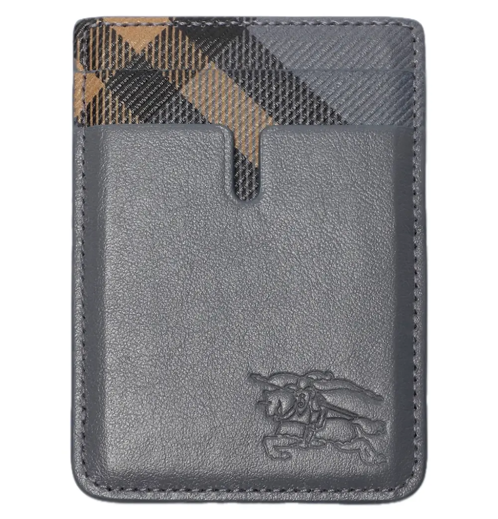 Ví Burberry Pop Check Magnetic Card Case 'Grey' 81234991