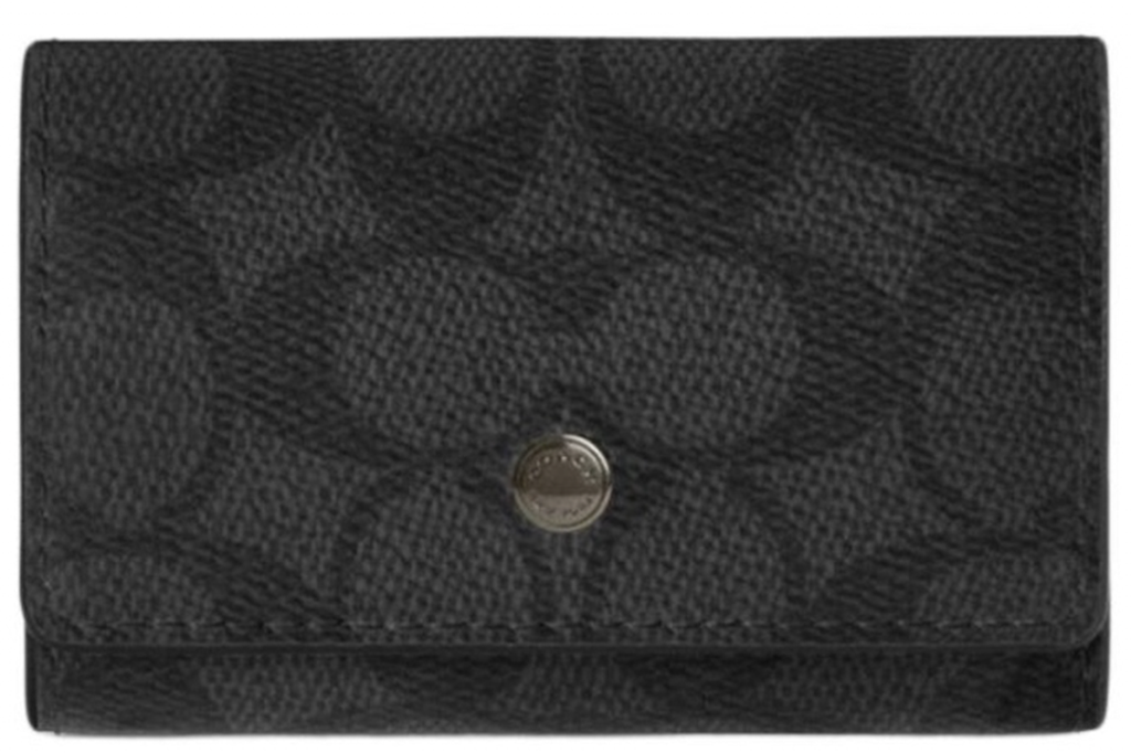 Ví Coach Key Pouch 'Black' CAR00-QBMI5