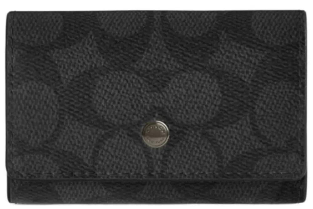 Ví Coach Key Pouch 'Black' CAR00-QBMI5