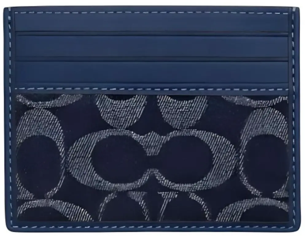 Ví Coach Slim Id Card Case 'Navy' CY907-SVXR9