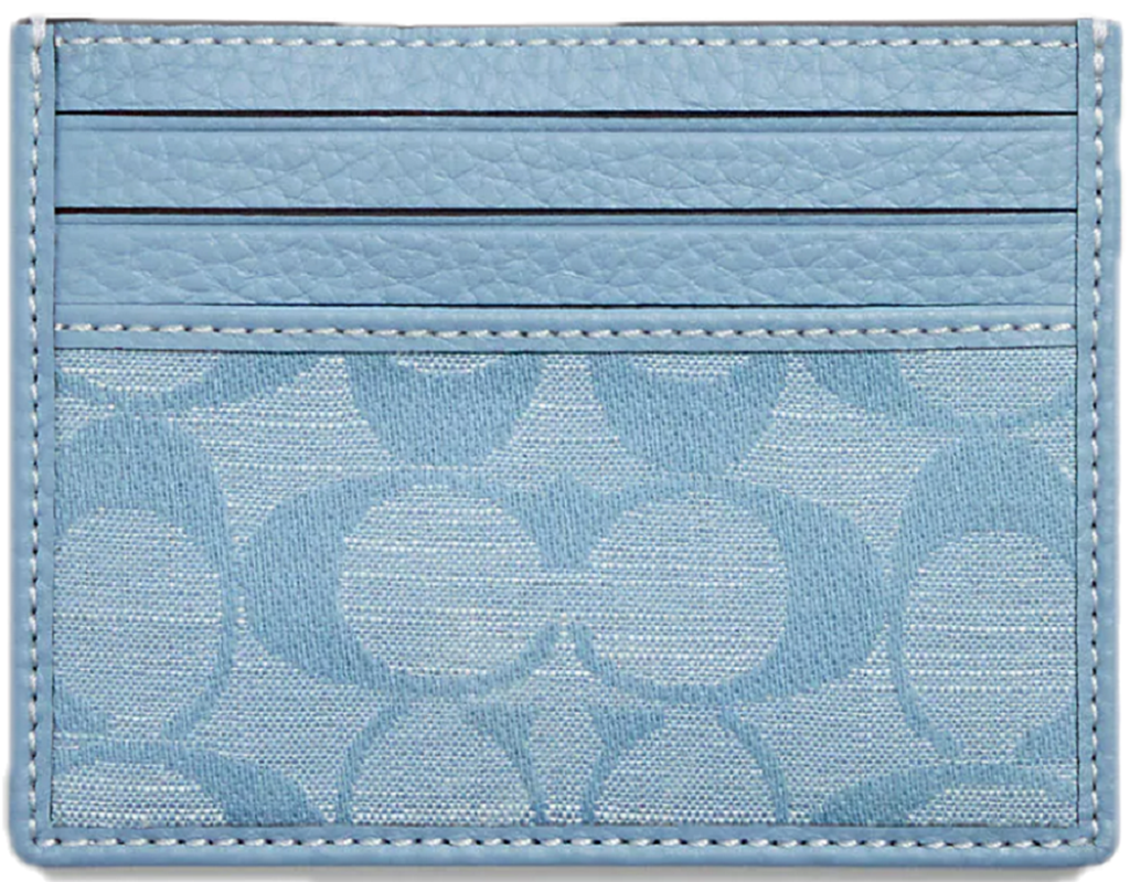 Ví Coach Slim Id Chambray 'Light Blue' CH100-SV