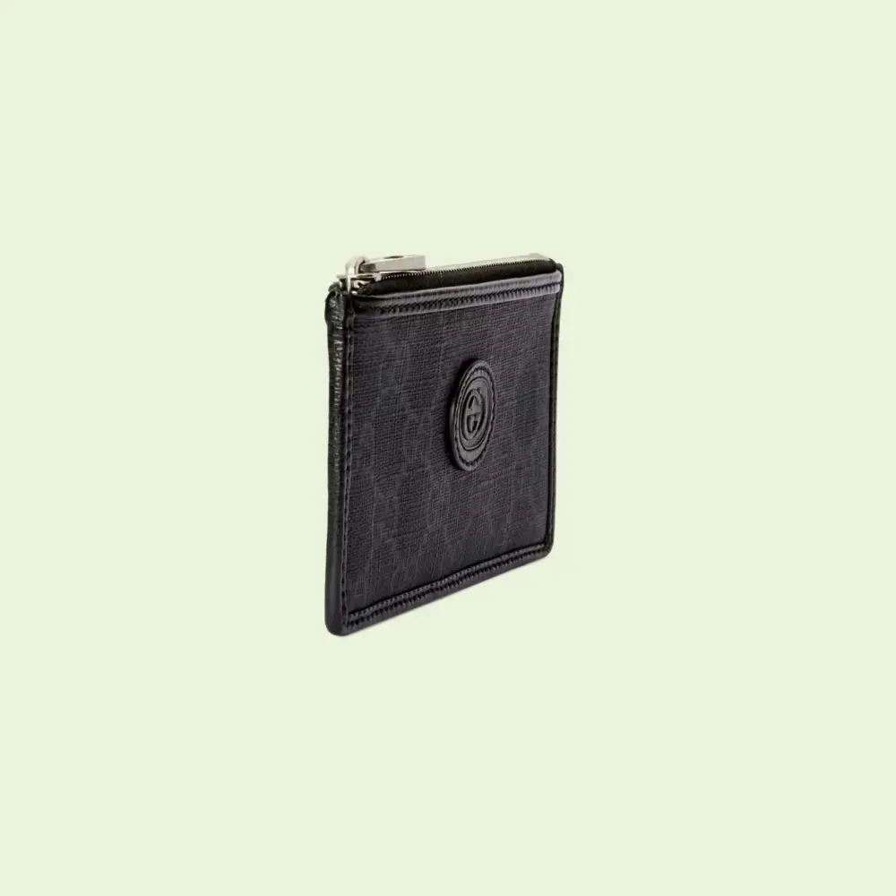 Ví Gucci Card Case Interlocking G 'Black' 697717-92TCF-1000 - Ảnh 3