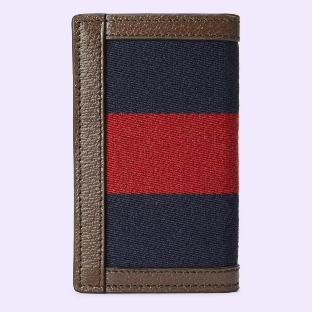 Ví Gucci Web Card Case Double G 'Brown' 722932-HE2VT-8450 - Ảnh 4