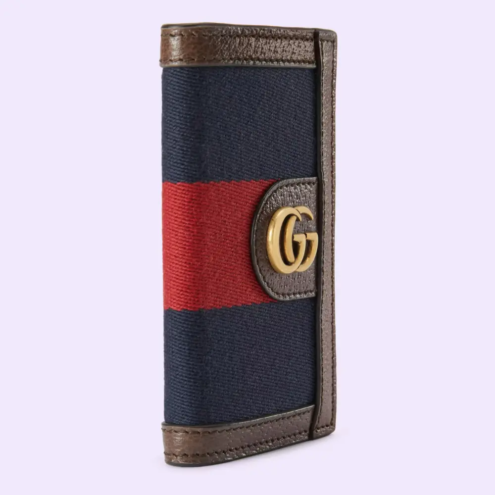 Ví Gucci Web Card Case Double G 'Brown' 722932-HE2VT-8450 - Ảnh 3