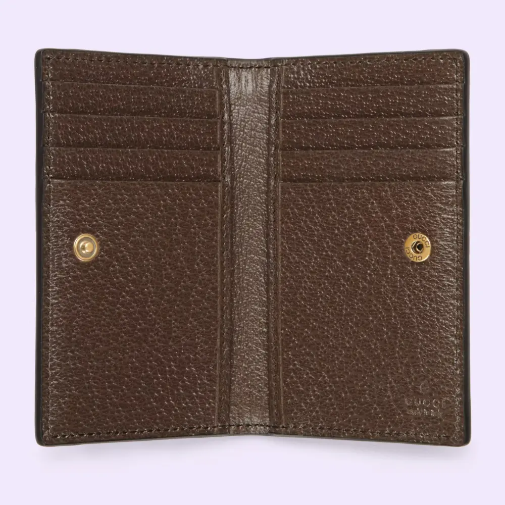 Alternative view of Ví Gucci Web Card Case Double G 'Brown' 722932-HE2VT-8450