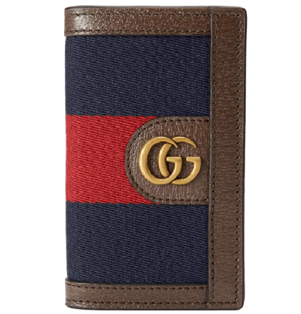 Ví Gucci Web Card Case Double G 'Brown' 722932-HE2VT-8450