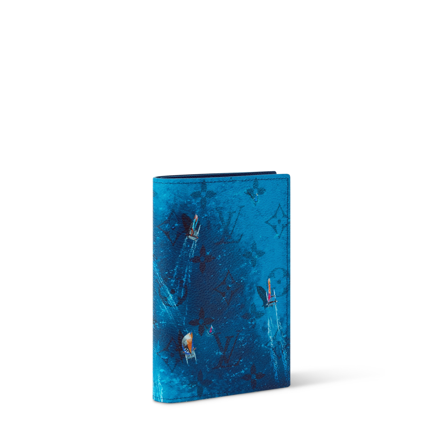 Ví Louis Vuitton Passport Cover 'Navy' M28806 - Ảnh 4
