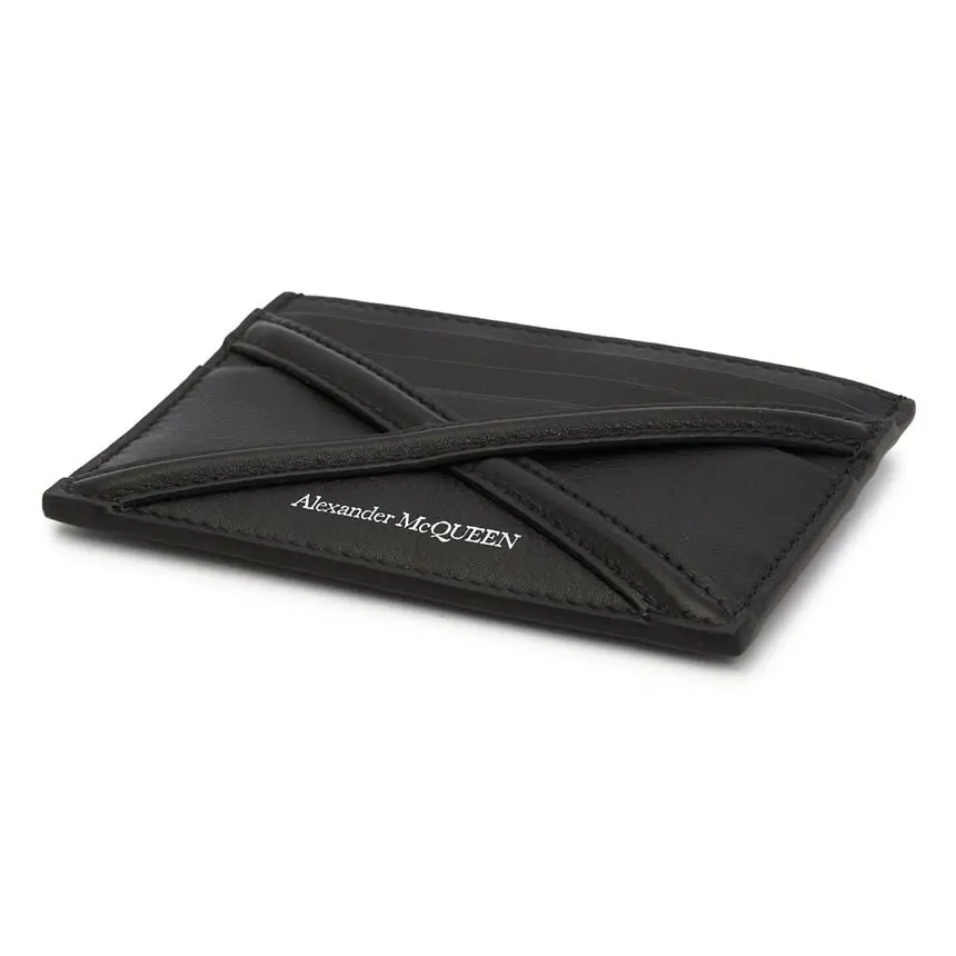 Ví Alexander McQueen Harness Card Wallet 'Black' 726324-1AAD0-1000 - Ảnh 4