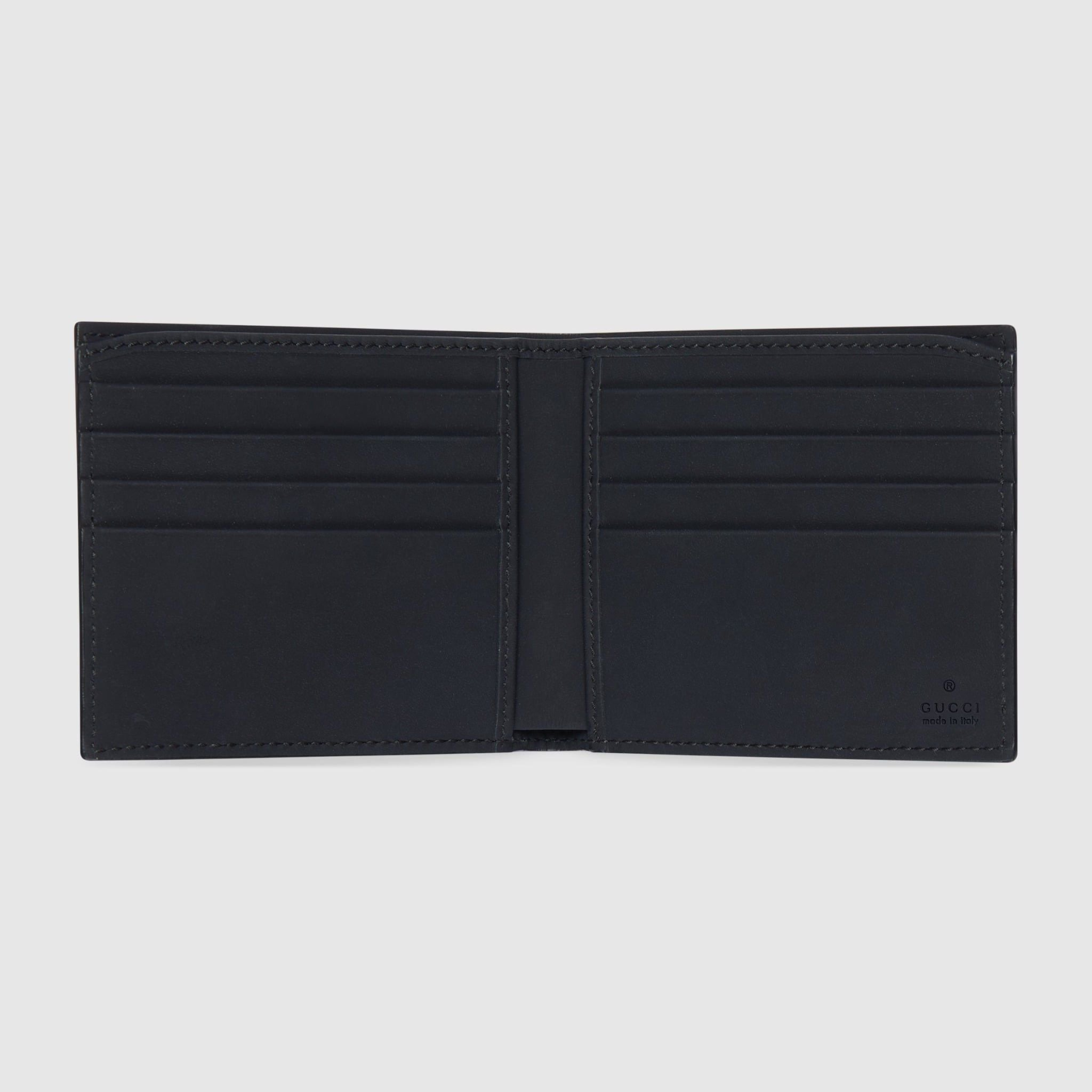 Ví Gucci GG Rubber-effect Bi-fold Wallet 'Black' 771309-AAC0L-1000 - Ảnh 5