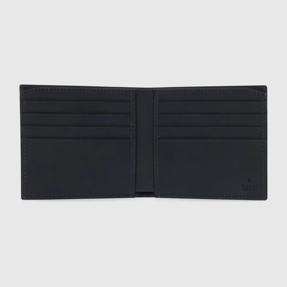 Ví Gucci GG Rubber-effect Bi-fold Wallet 'Black' 771309-AAC0L-1000 - Ảnh 5