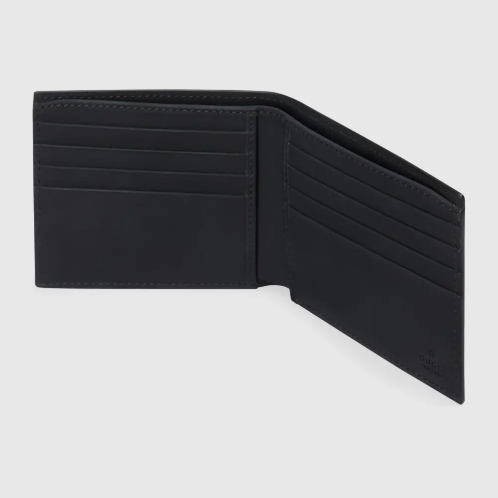 Ví Gucci GG Rubber-effect Bi-fold Wallet 'Black' 771309-AAC0L-1000 - Ảnh 3