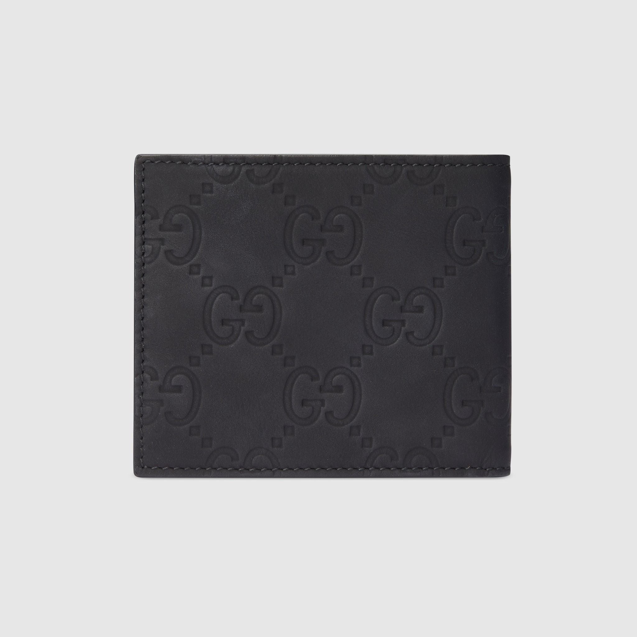 Alternative view of Ví Gucci GG Rubber-effect Bi-fold Wallet 'Black' 771309-AAC0L-1000