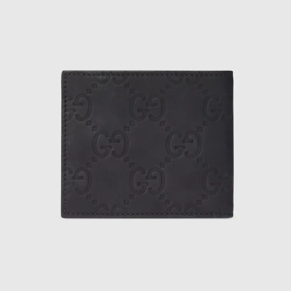 Alternative view of Ví Gucci GG Rubber-effect Bi-fold Wallet 'Black' 771309-AAC0L-1000