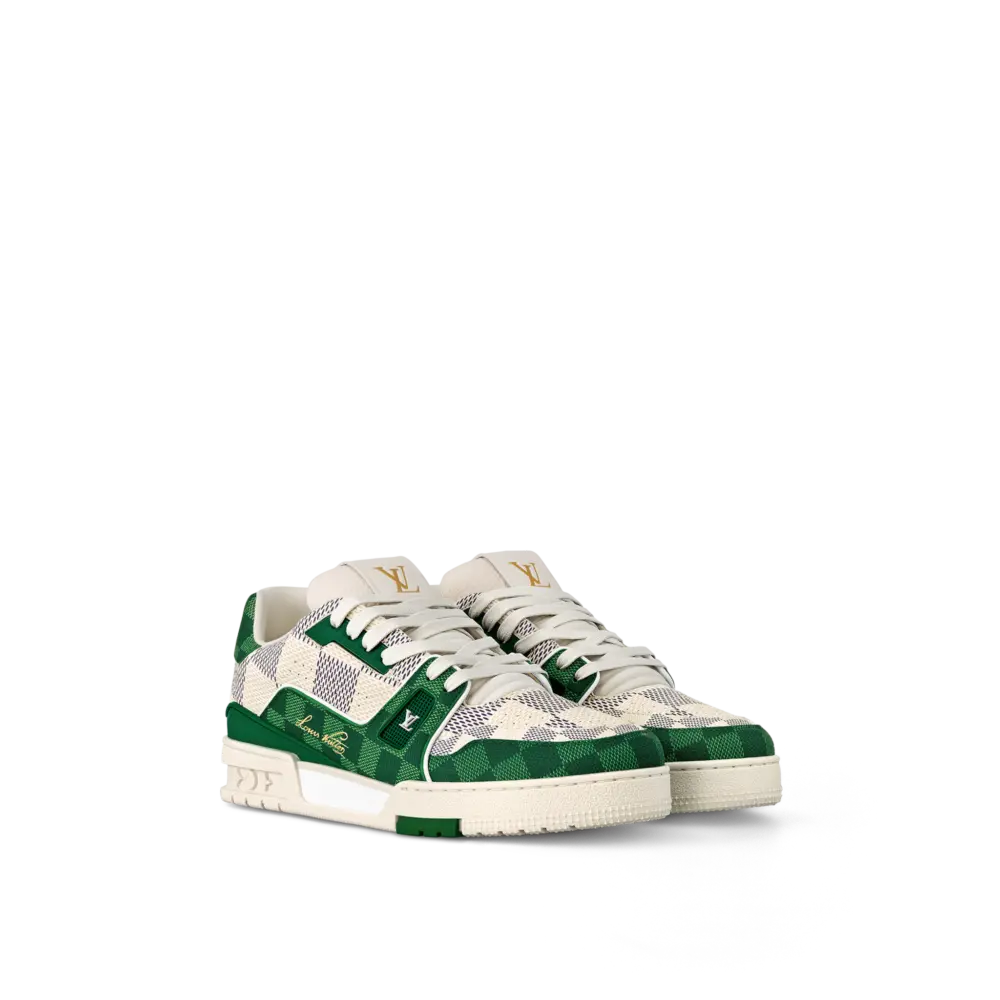 Giày Louis Vuitton LV Trainers 'Green' 1AC587 - Ảnh 5