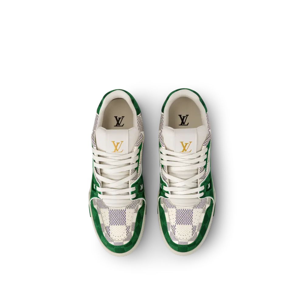 Giày Louis Vuitton LV Trainers 'Green' 1AC587 - Ảnh 4