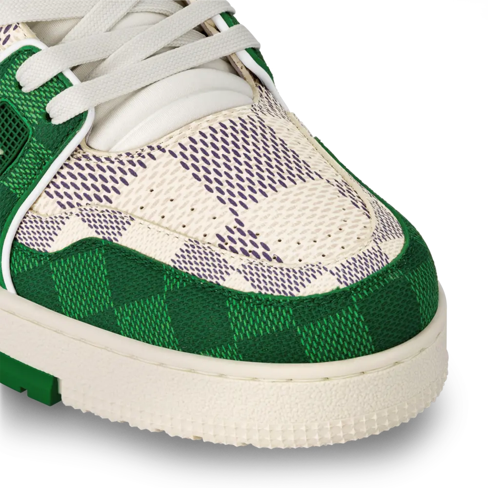 Giày Louis Vuitton LV Trainers 'Green' 1AC587 - Ảnh 3