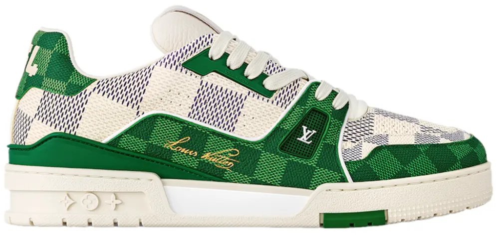 Giày Louis Vuitton LV Trainers 'Green' 1AC587