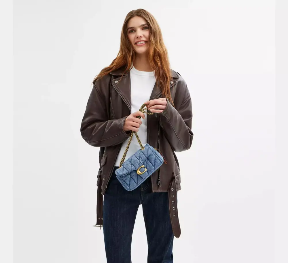 Túi Coach Tabby Shoulder Bag 20 'Indigo' CR701-B4IN - Ảnh 6