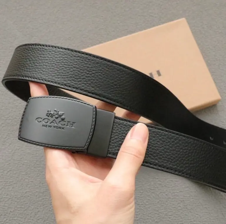 Thắt Lưng Coach Stitched Reversible Belt 64089-BK-MA - Ảnh 3
