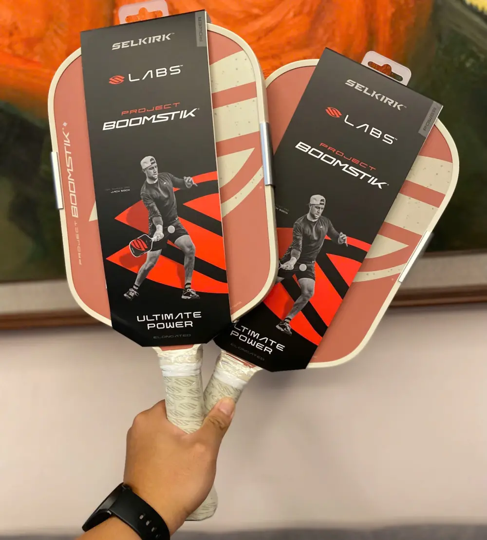 Vợt Pickleball Selkirk LABS Boomstik Elongated ‘Canyon Clay’ 16mm - Ảnh 3