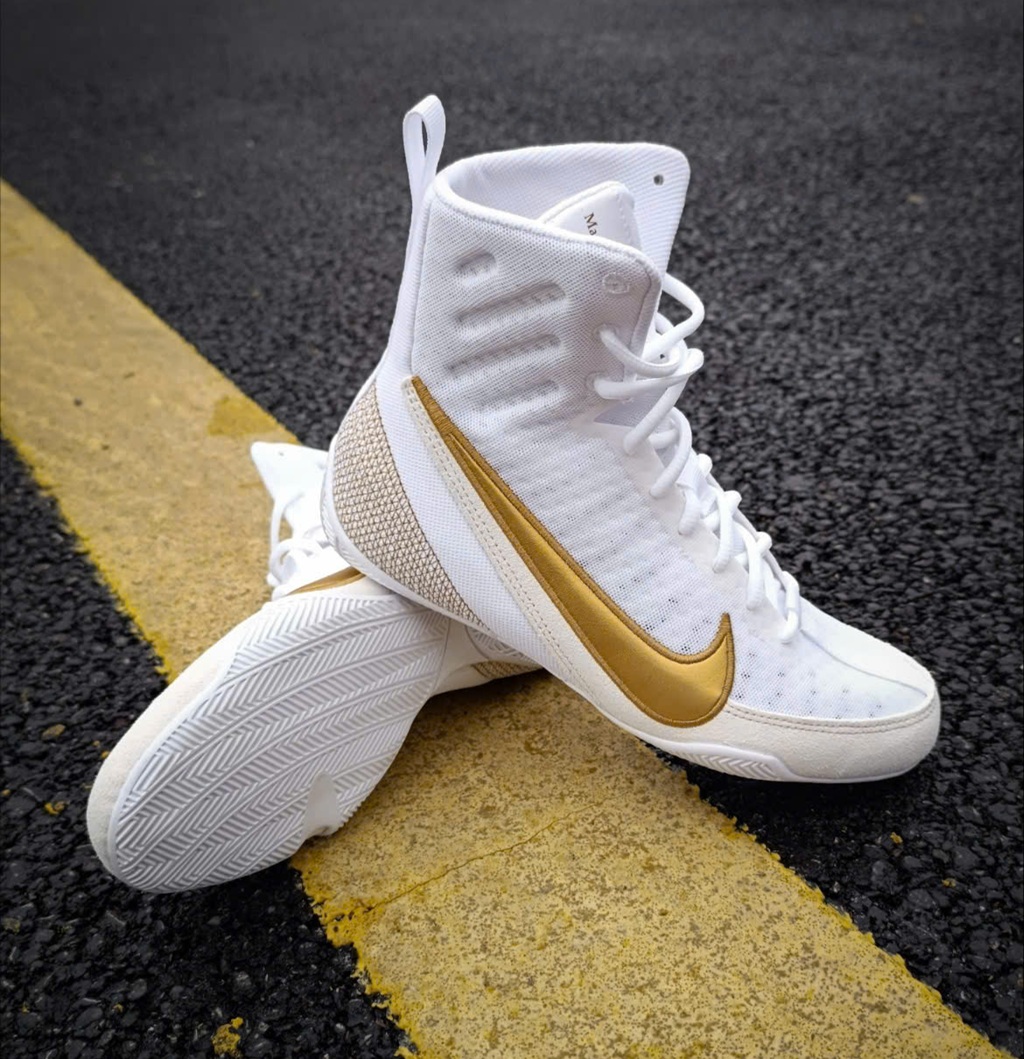 Giày Nike Machomai 3 ‘White Metalic Gold’ HF7333-100 - Ảnh 3