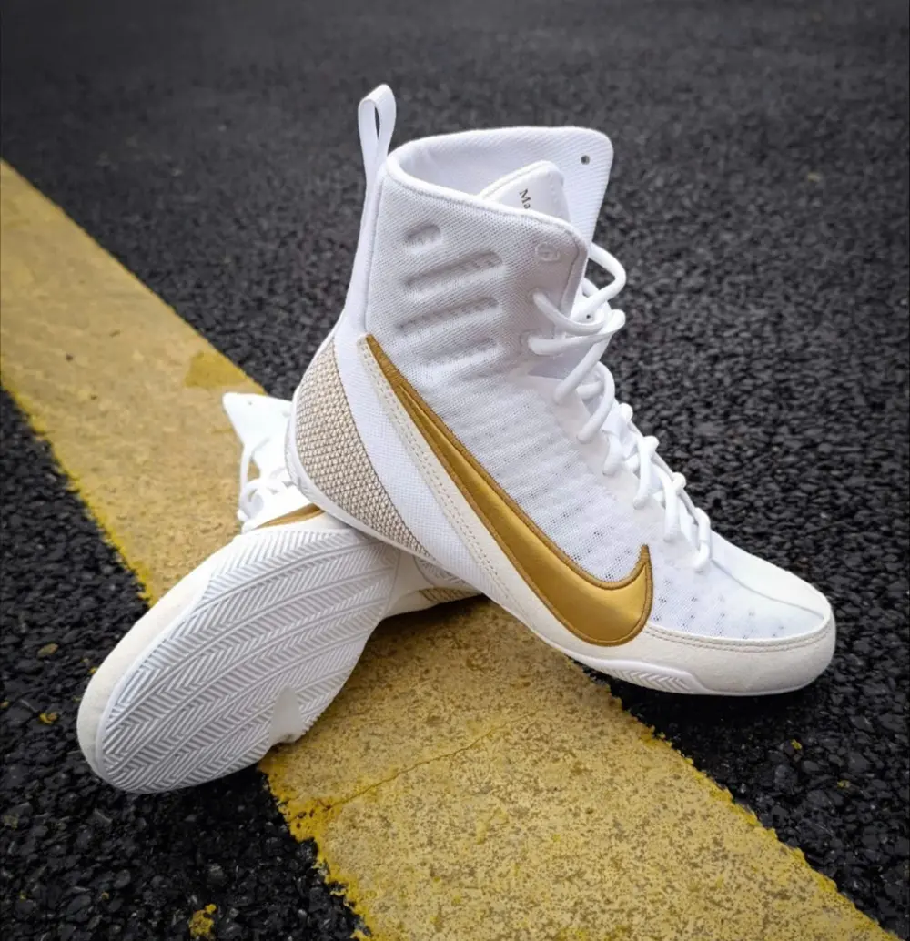 Giày Nike Machomai 3 ‘White Metalic Gold’ HF7333-100 - Ảnh 3